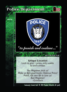 Police Department - Custom Card