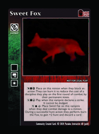 Sweet Fox - Custom Card