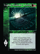 Exploit Economic Growth - Custom Card