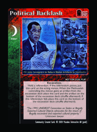 Political Backlash - Custom Card