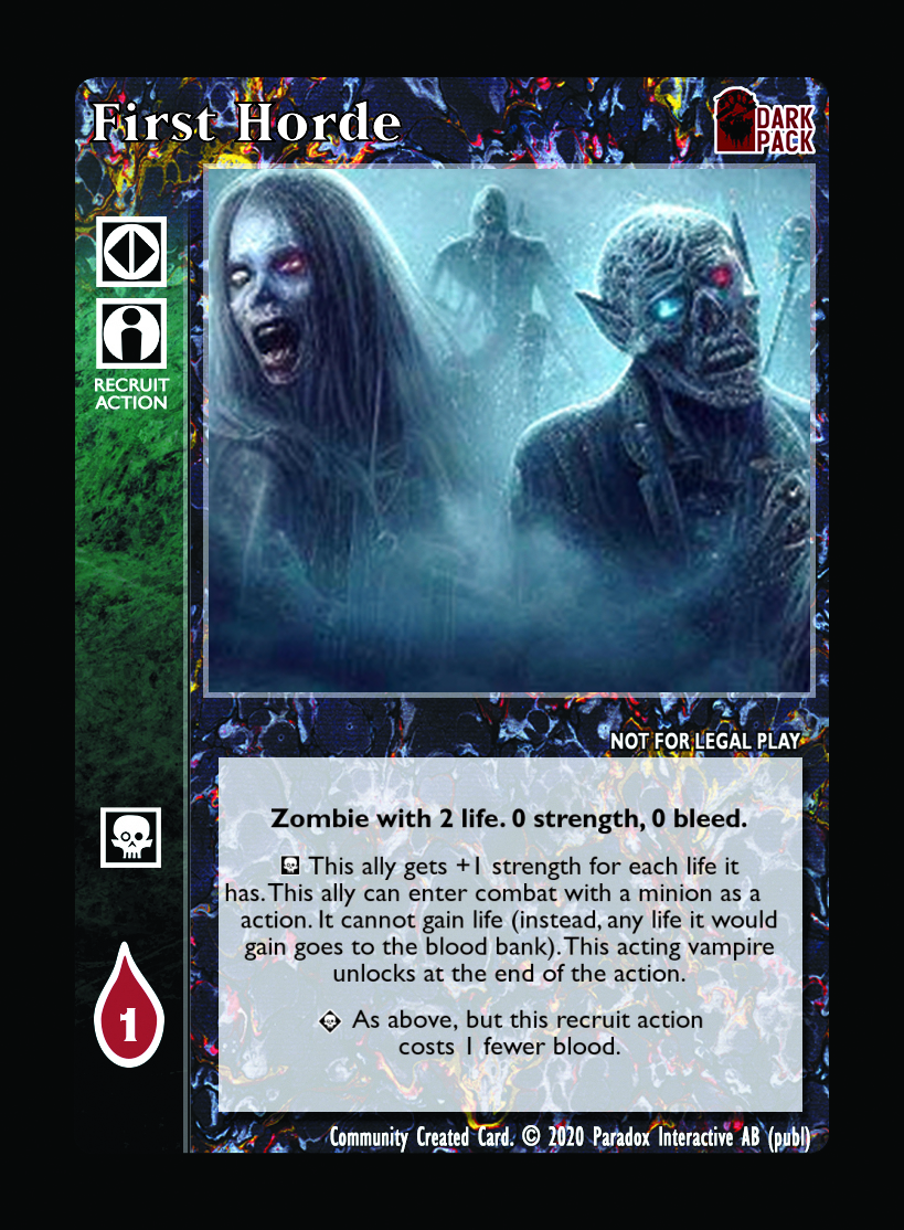 First Horde - Custom Card - Black Chantry Productions | VTES Community ...