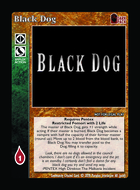Black Dog - Custom Card