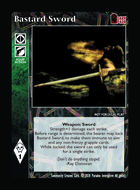Bastard Sword - Custom Card