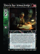 Thirst For Knowledge - Custom Card