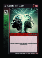 A Battle Of Wits - Custom Card
