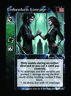 Unbroken Lineage - Custom Card