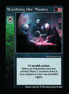 Washing The Money - Custom Card