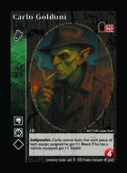 Carlo Goldoni - Custom Card