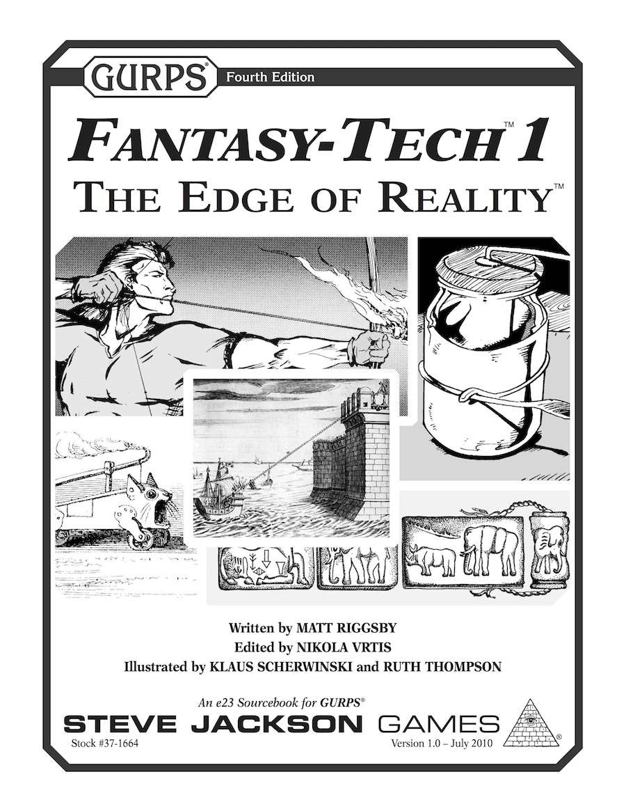 GURPS Fantasy-Tech 1: The Edge of Reality - Steve Jackson Games | GURPS  Fourth Edition | DriveThruRPG