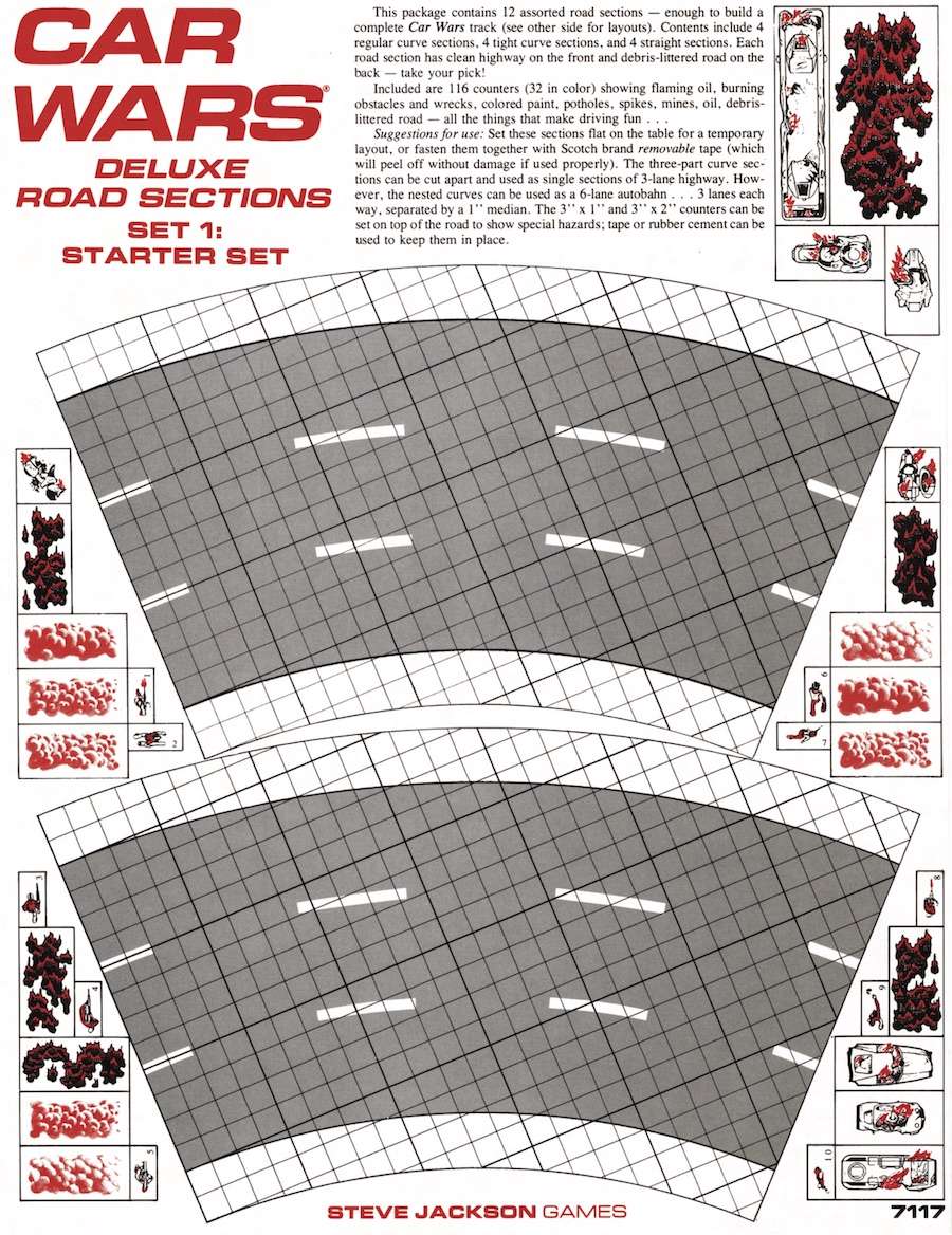 Car Wars Rpg Car Wars Deluxe Road Sections Set 1: Starter Set - Steve Jackson Games ...