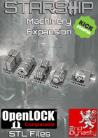 Starship 3D Printable OpenLOCK Deck Plans - Machinery Expansion