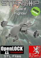 Starship 3D Printable OpenLOCK Deck Plans - Space Fighter