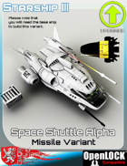 Space Shuttle Alpha Missile Variant