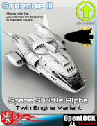 Space Shuttle Alpha Twin Engine Variant