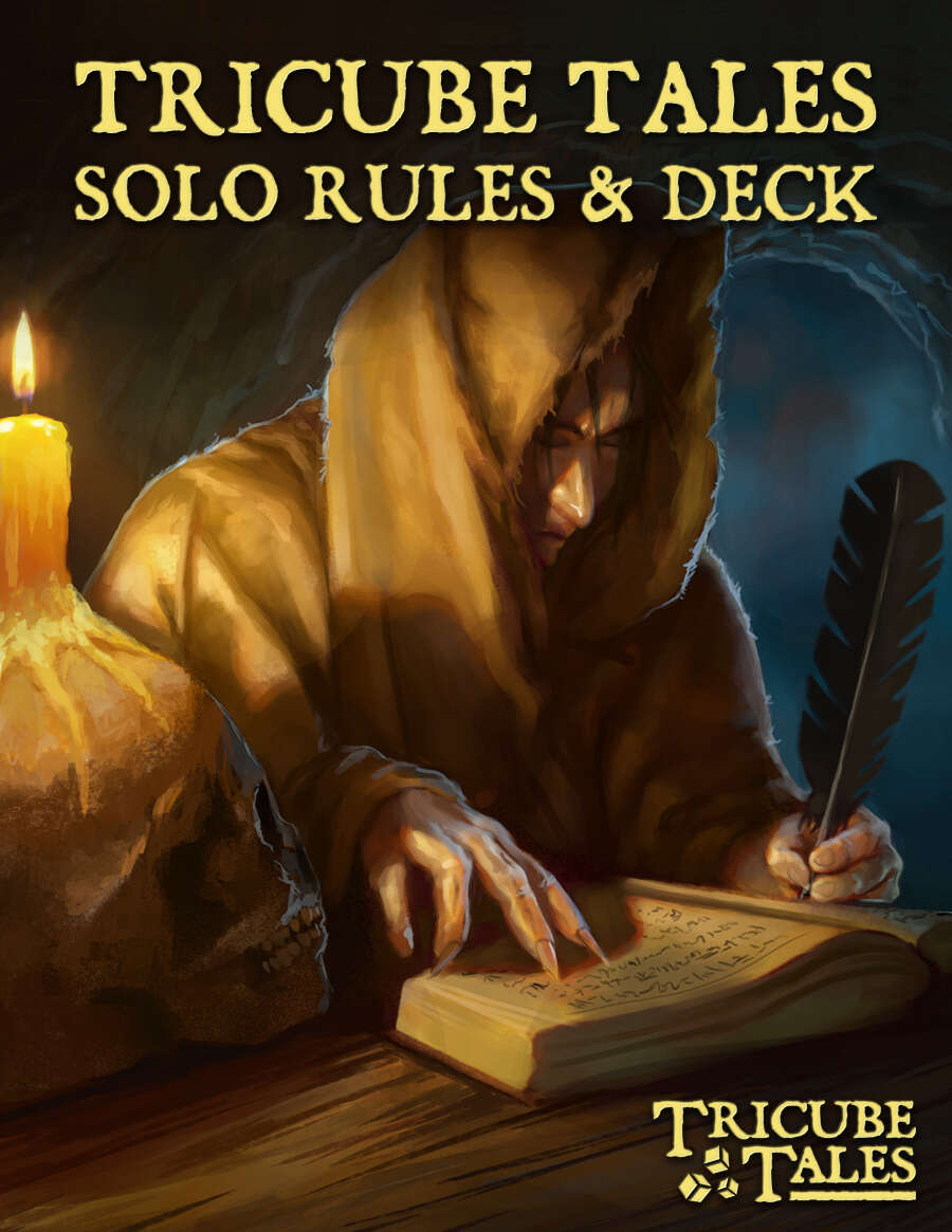 Tricube Tales: Solo Rules (PDF only) & Solo Deck (PDF or print)