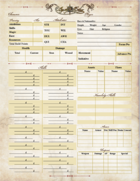 Age of Aether Character Sheet