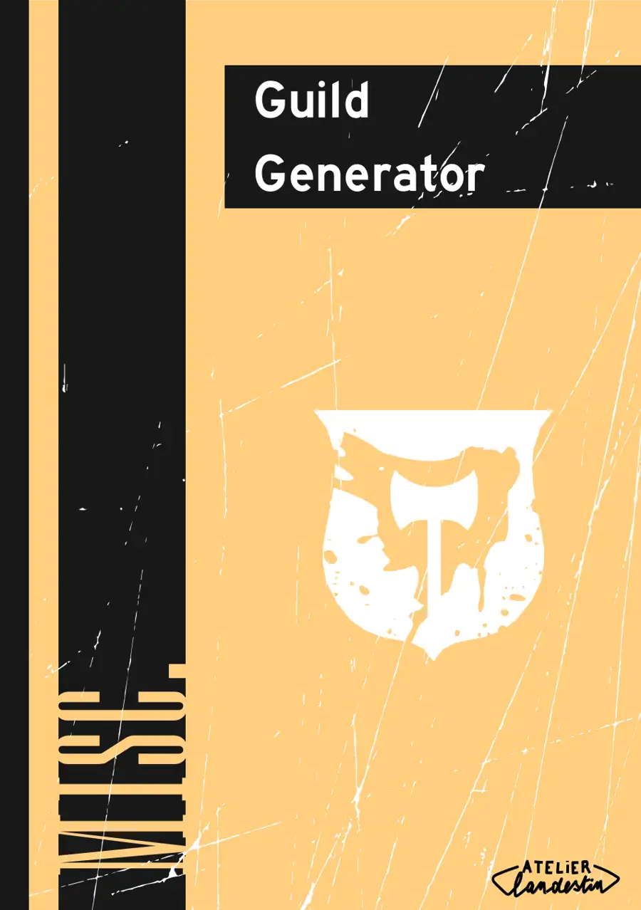 Guild Generator - Atelier Clandestin | Misc. | DriveThruRPG