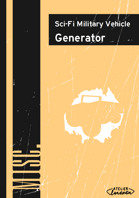 Sci-Fi Military Vehicle Generator