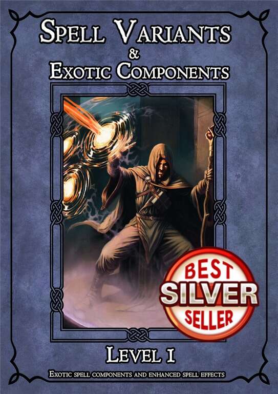 D&D 5e SPELL VARIANTS & EXOTIC COMPONENTS - LEVEL 1 - ANGRY GOLEM GAMES ...