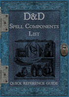 D&D 5e - Spell Components List