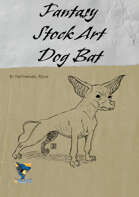 Fantasy Dog Bat Stock Art