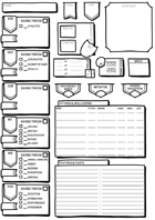 Easy Read Hand Drawn Character Sheet