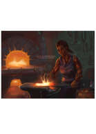 Smith at Work - Half Page RPG Stock Art