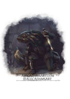 Axolotl Folk Rogue  - RPG Stock Art