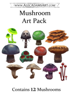 Mushroom Art Pack - RPG Stock Art