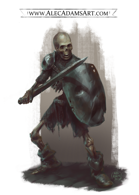 Skeleton Warrior - RPG Stock Art