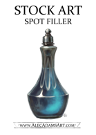 Blue Potion Spot Filler - RPG Stock Art
