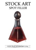 Red Potion Spot Filler - RPG Stock Art