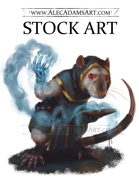 Rat Folk Wizard - RPG Stock Art