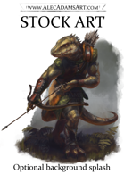 Lizardfolk Ranger - RPG Stock Art