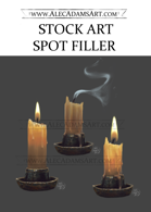 Candle Spot Filler - RPG Stock Art