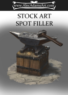 Anvil and Hammer Spot Filler - RPG Stock Art