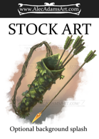 Druid's Quiver Magic Item - RPG Stock Art
