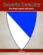 Generic Heraldry: Norman Per bend argent and azure