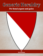 Generic Heraldry: Norman Per bend argent and gules