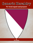 Generic Heraldry: Norman Per bend argent and purpure