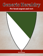 Generic Heraldry: Norman Per bend argent and vert