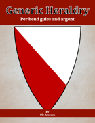Generic Heraldry: Norman Per bend gules and argent