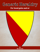 Generic Heraldry: Norman Per bend gules and or