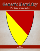 Generic Heraldry: Norman Per bend or and gules