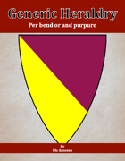 Generic Heraldry: Norman Per bend or and purpure