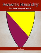 Generic Heraldry: Norman Per bend purpure and or