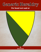Generic Heraldry: Norman Per bend vert and or