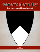 Generic Heraldry: Norman Per chevron sable and argent