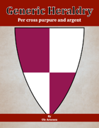 Generic Heraldry: Norman Per cross purpure and argent