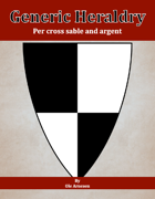 Generic Heraldry: Norman Per cross sable and argent